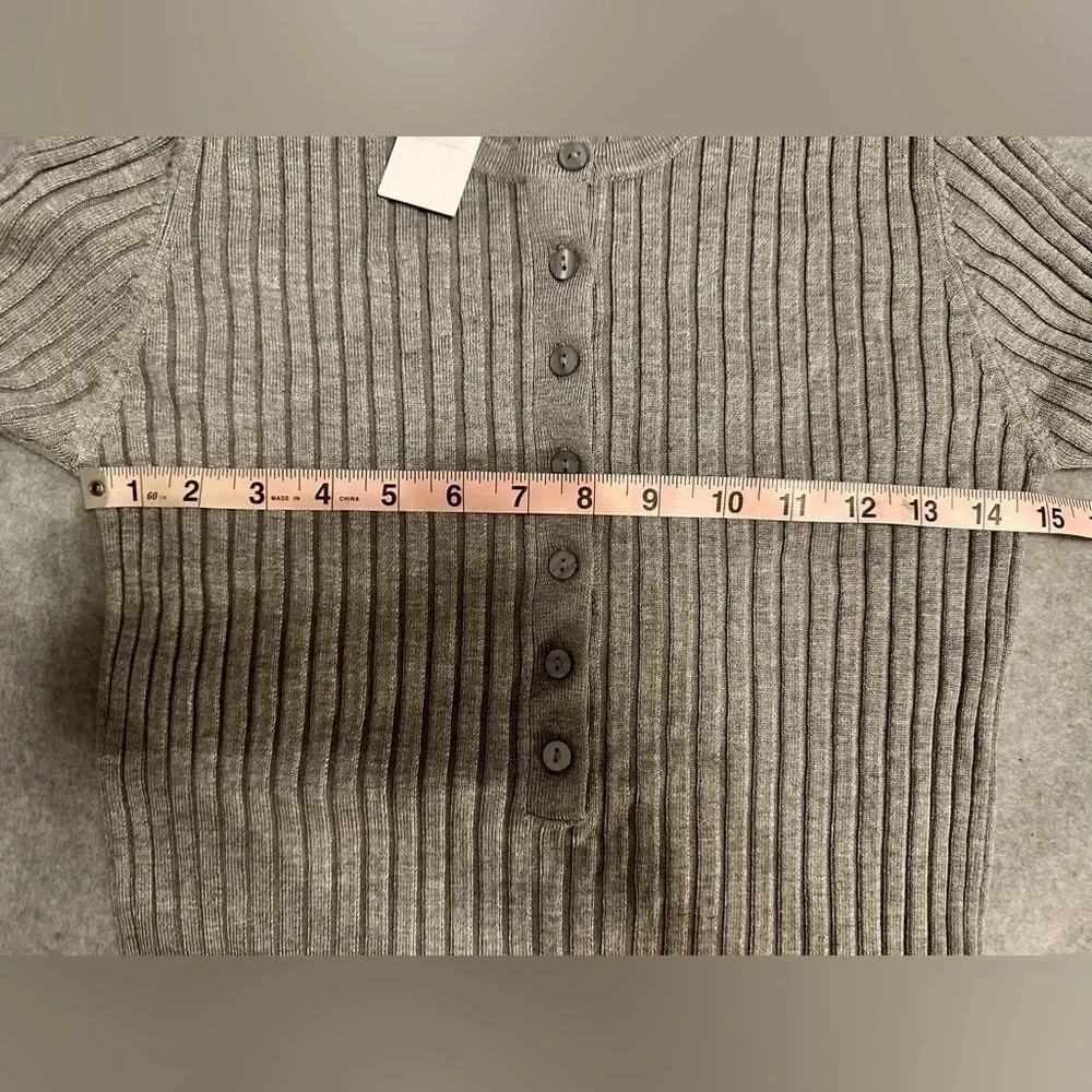 NWT Steve Madden gray Lexi Sweater Dress size M - Picture 9 of 9
